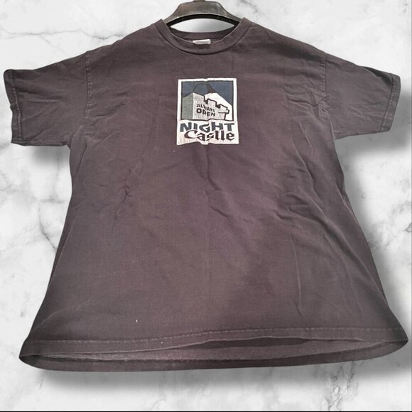 Vintage White Castle Delta Pro Weight Black Crew Neck T-Shirt Adult M - Picture 9 of 12